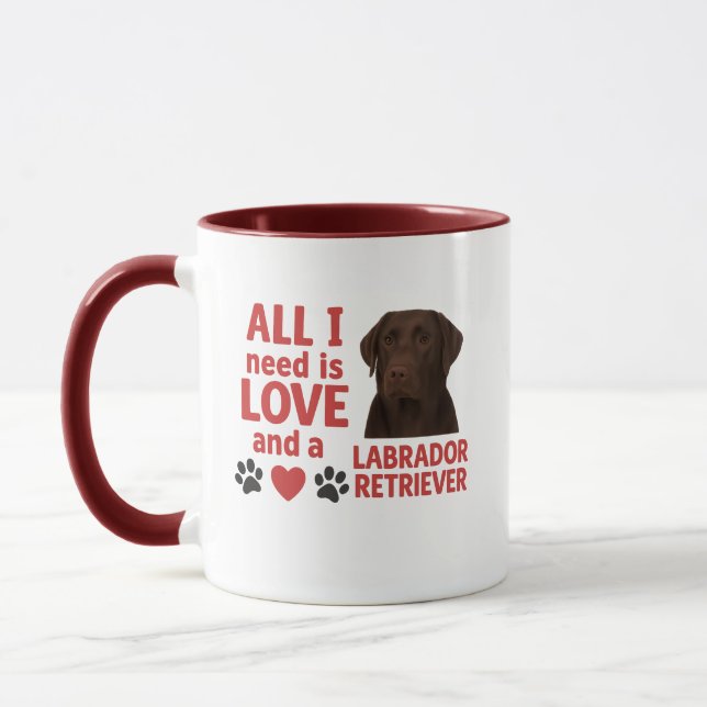 Alles, was ich brauche, ist Liebe und ein brauner  Tasse (Links)