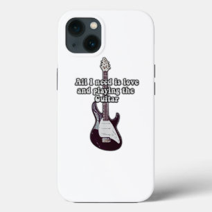 Alles was ich brauche ist Liebe und Gitarre spiele Case-Mate iPhone Hülle