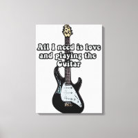 Alles was ich brauche ist Liebe und Gitarre spiele