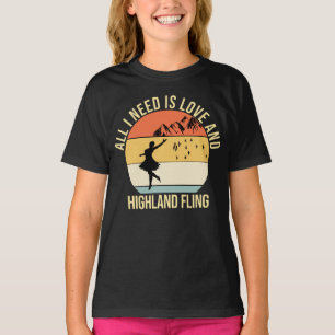 Alles, was ich brauche, ist Liebe und Hochland-Tan T-Shirt