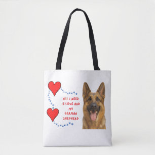 Alles, was ich brauche, ist Liebe und mein deutsch Tasche