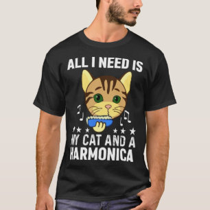 Alles, was ich brauche, ist meine Katze und ein Ha T-Shirt