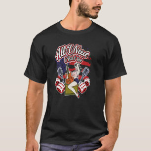 Alles was ich brauche ist Rock N´Roll Vintage Rock T-Shirt