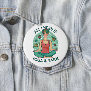 Alles, was ich brauche, ist Yoga und Yarne Phrase Button
