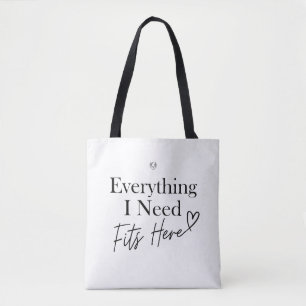 Alles, was ich brauche, passt hierhin tasche