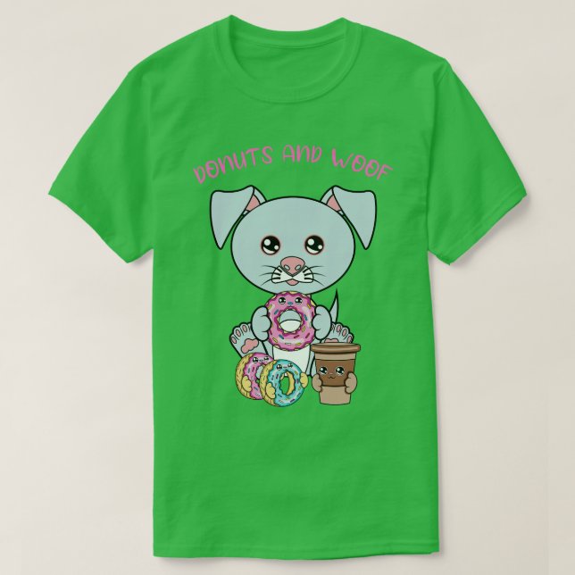 Alles, was ich brauche, sind Donuts und Hunde-Spen T-Shirt (Design vorne)