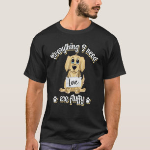 Alles was ich brauche sind flauschige süße goldene T-Shirt