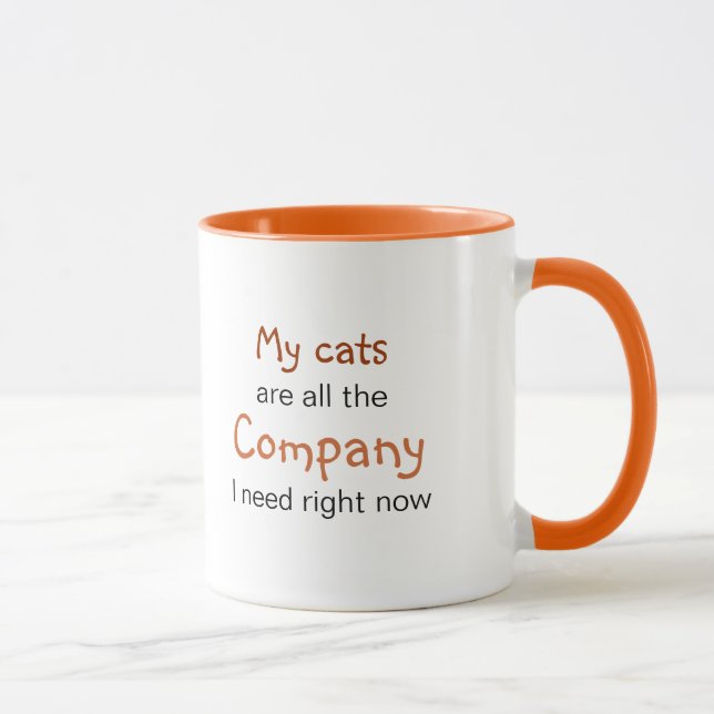 Alles, was ich brauche, sind meine Katzen: Felines Tasse (Rechts)