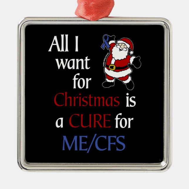 Alles, was ich für Christmas...ME/CFS Gewollt habe Ornament Aus Metall (Vorne)