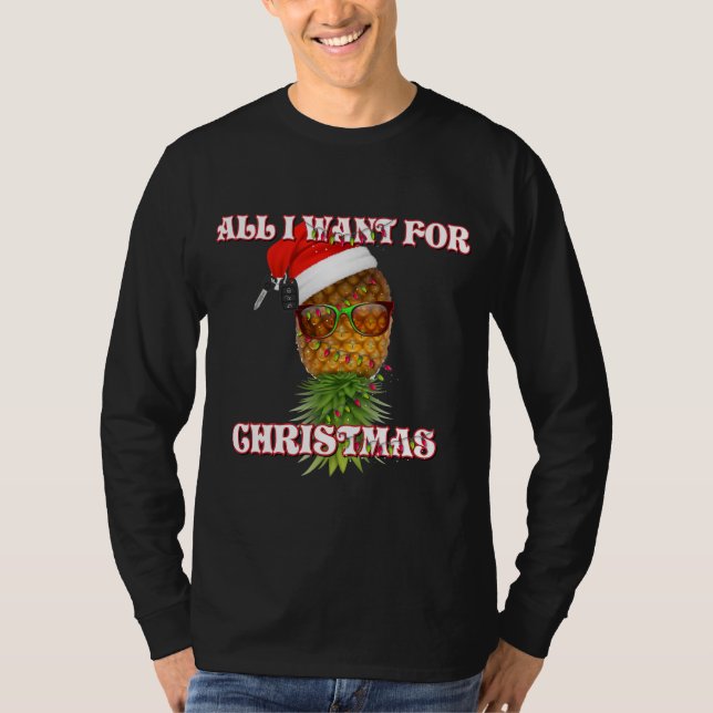 Alles, was ich für das Party der Weihnachtsschwing T-Shirt (Vorderseite)