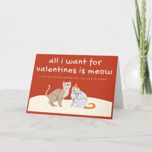 Alles, was ich für Valentine gewollt habe, ist mia Karte