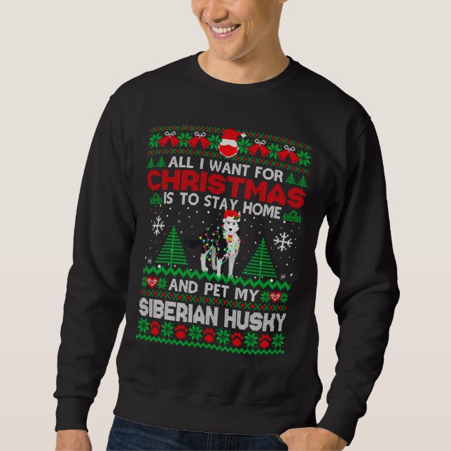 Alles, was ich Gewollt habe, ist Zuhause Bleibe un Sweatshirt (Vorderseite)