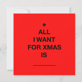 "Alles, was ich gewollt habe" Weihnachtskarte - Ro Feiertagskarte
