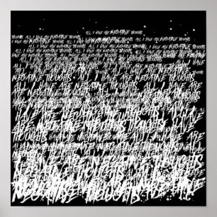 Alles, was ich habe, sind negative Gedanken Poster