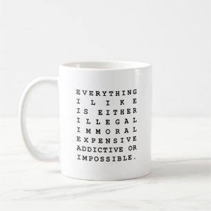 Alles, was ich mag kaffeetasse
