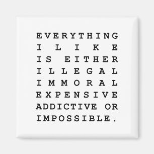 Alles, was ich mag magnet