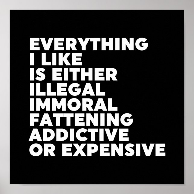 Alles, was ich mag poster (Vorne)