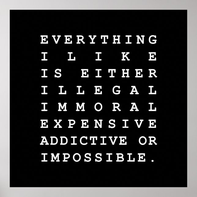 Alles, was ich mag poster (Vorne)