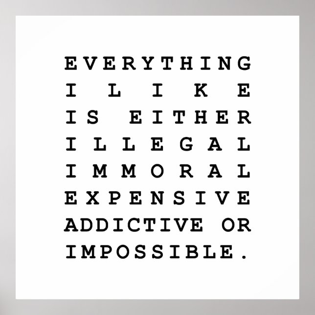 Alles, was ich mag poster (Vorne)