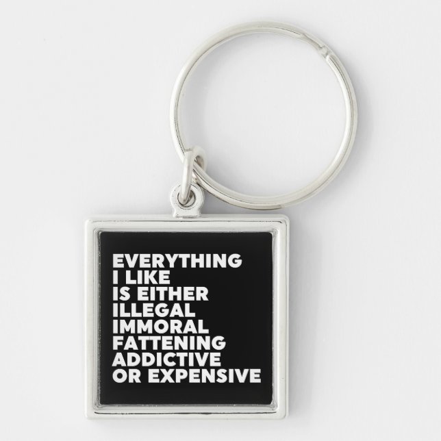 Alles, was ich mag schlüsselanhänger (Vorne)