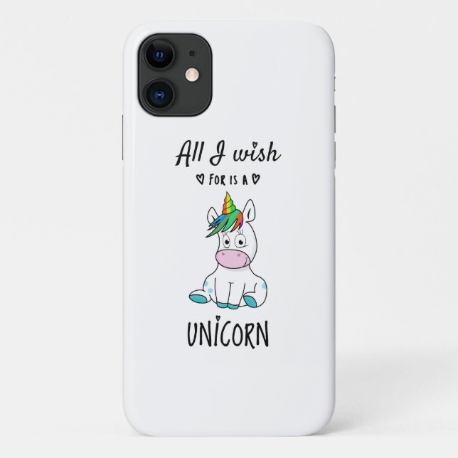 Alles, was ich mir wünsche, ist ein Einhorn Case-Mate iPhone Hülle (Rückseite)