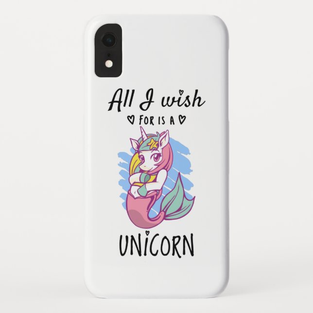 Alles, was ich mir wünsche, ist ein Einhorn Case-Mate iPhone Hülle (Rückseite)