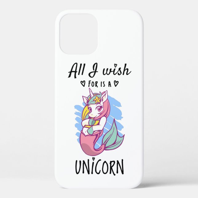Alles, was ich mir wünsche, ist ein Einhorn Case-Mate iPhone Hülle (Rückseite)
