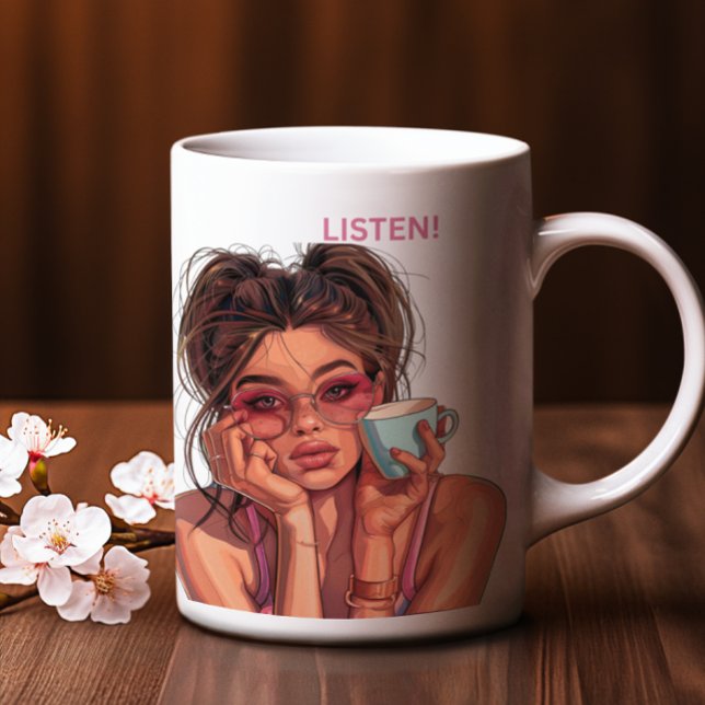 "Alles, was ich sage oder vor dem Kaffee mache" Ta Tasse (Anything I say or do before coffee, I don't )