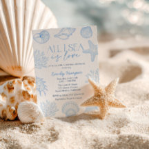 Alles, was ich sehe, ist Liebe Muscheln Brautparty