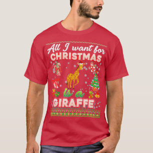 Alles, was ich Weihnachten Wollte, ist eine Giraff T-Shirt
