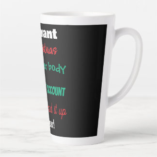 Alles, was ich will - Große Latte-Tasse Milchtasse