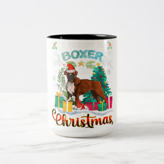 Alles, was ich Wollte ein Boxer Weihnachten frohe Zweifarbige Tasse