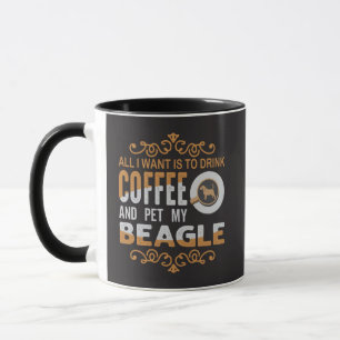 Alles, was ich Wollte, ist Kaffee und um meinen Be Tasse