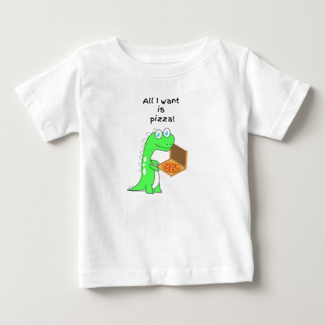 Alles, was ich wollte, ist Pizza! Baby T-shirt (Vorderseite)
