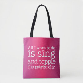 Alles, was ich wollte, ist zu singen und die Patri Tasche