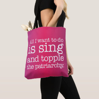 Alles, was ich wollte, ist zu singen und die Patri Tasche