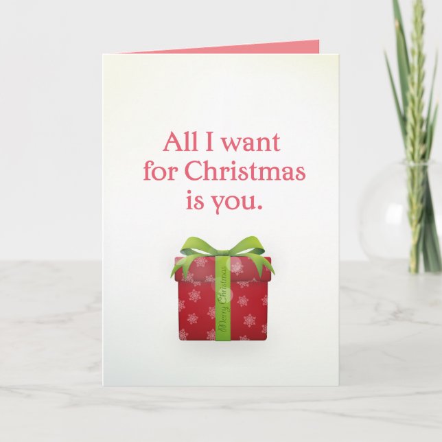 "Alles, was ich zu Weihnachten gewollt habe, ist d (Vorderseite)