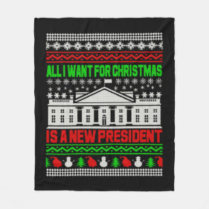 Alles, was ich zu Weihnachten Gewollt habe, ist ei Fleecedecke