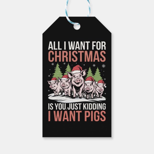 Alles, was ich zu Weihnachten Gewollt habe, ist ei Geschenkanhänger (Rückseite)