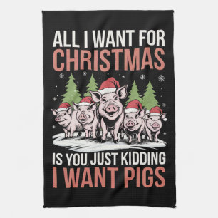 Alles, was ich zu Weihnachten Gewollt habe, ist ei Geschirrtuch