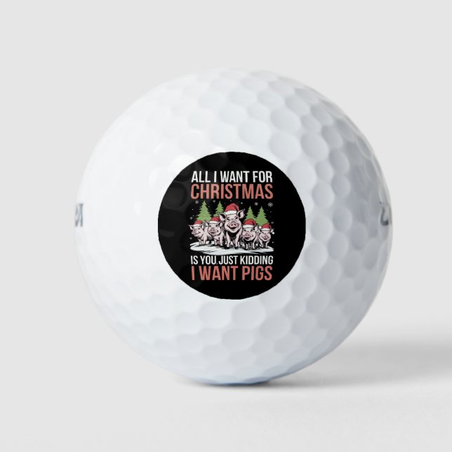 Alles, was ich zu Weihnachten Gewollt habe, ist ei Golfball (Vorderseite)