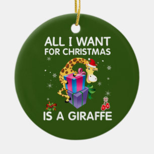 Alles, was ich zu Weihnachten Gewollt habe, ist ei Keramik Ornament