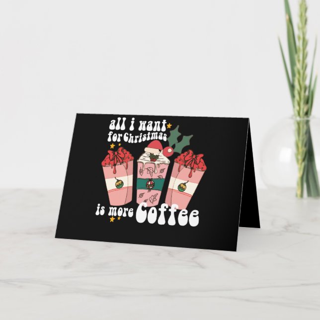 Alles, was ich zu Weihnachten Gewollt habe, ist me Dankeskarte (Vorderseite)