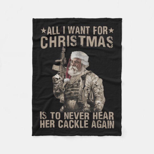 Alles, was ich zu Weihnachten Gewollt habe, ist, n Fleecedecke (Vorderseite)