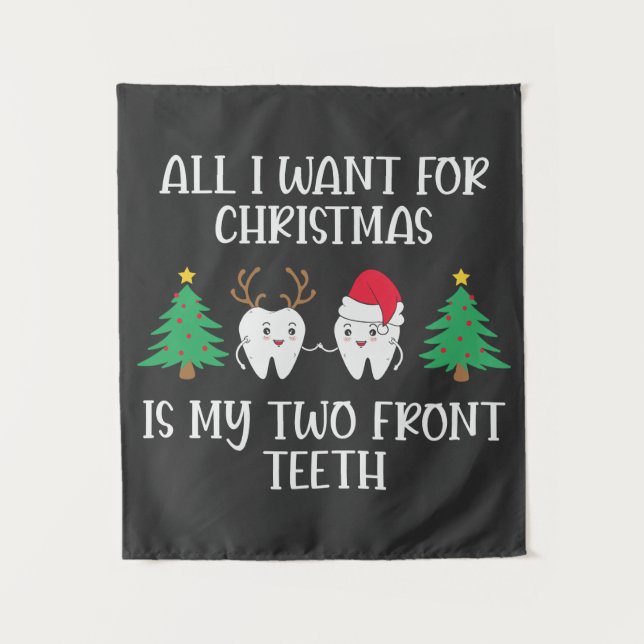 Alles, was ich zu Weihnachten Gewollt habe, sind m Wandteppich (Vorderseite)
