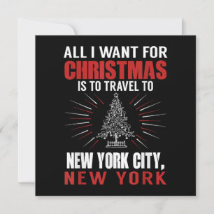 Alles, was ich zu Weihnachten nach New York City G Einladung