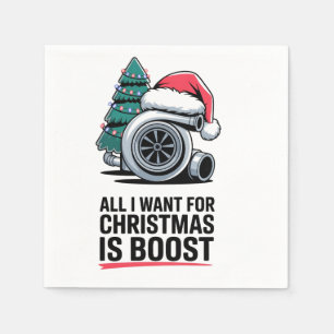Alles, was ich zu Weihnachten will, ist Boost Turb Serviette