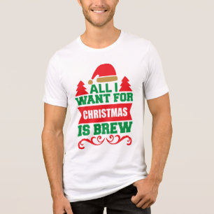 Alles, was ich zu Weihnachten will, ist Brew-81606 Tri-Blend Shirt