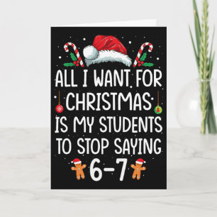 Alles, was ich zu Weihnachten will, ist, dass mein Karte
