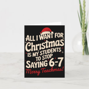 Alles, was ich zu Weihnachten will, ist, dass mein Karte